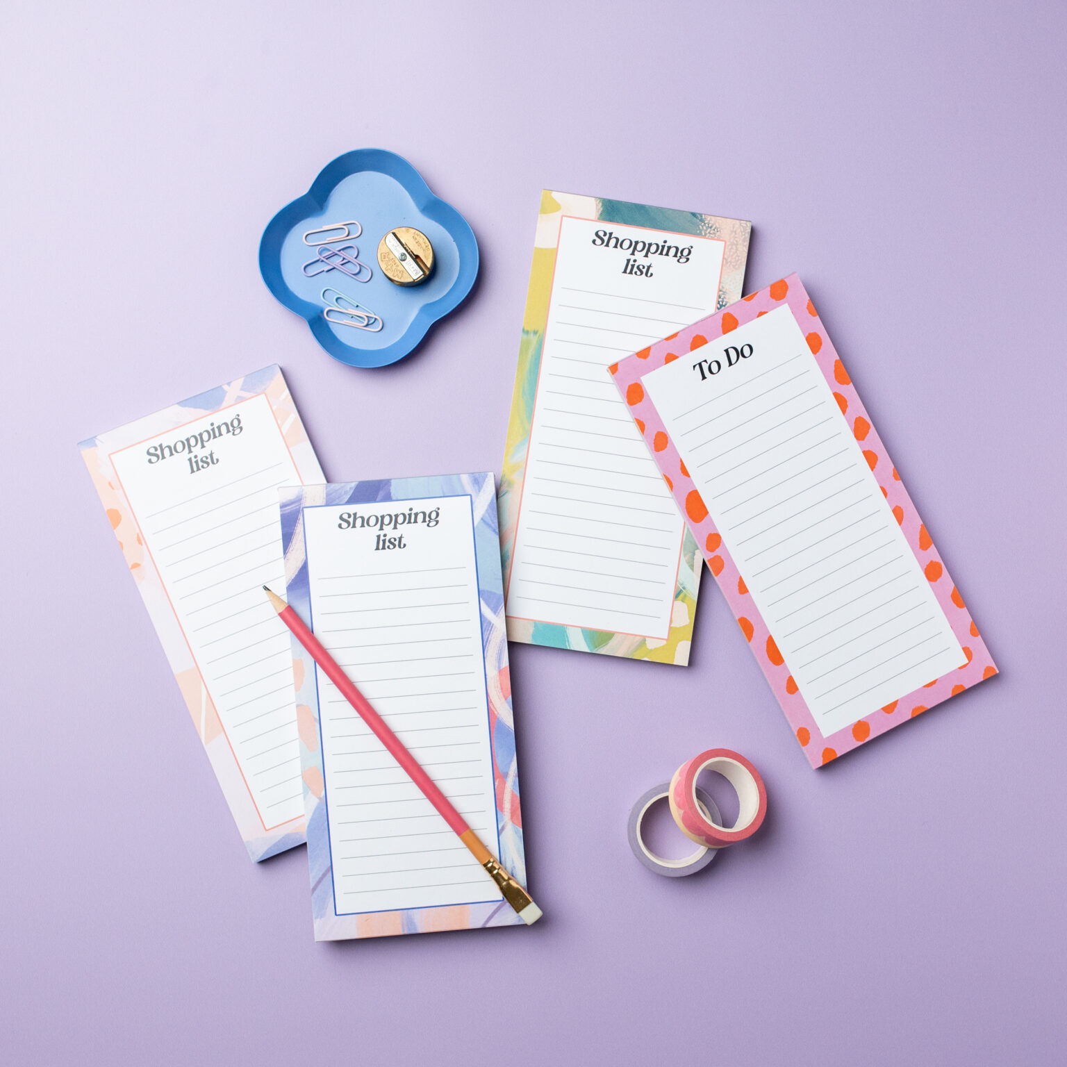 jotter notepads and shopping lists